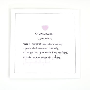 Definition Of Grandmother Birthday Card, 5 of 6