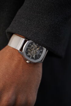 Thomas And George Automatic Skeleton Watch Berlin Silver Edition, 8 of 8