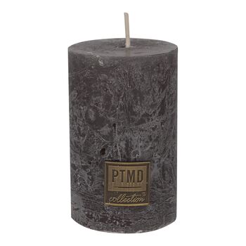 Swish Grey Pillar Candle, 2 of 3