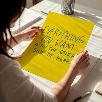 Handwritten Fear Art Print, 6 of 11