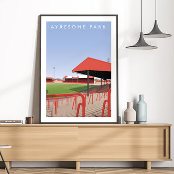 Middlesbrough Fc Ayresome Park Holgate End Poster, 3 of 8
