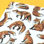 Fox Watercolour Wrapping Paper Set, thumbnail 2 of 5
