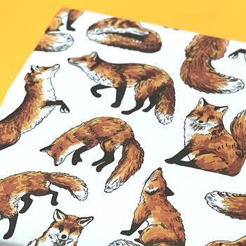 Fox Watercolour Wrapping Paper Set, 2 of 5