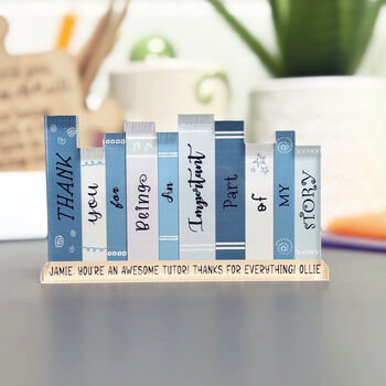 Free Standing, Personalised Teacher Bookshelf, 3 of 7