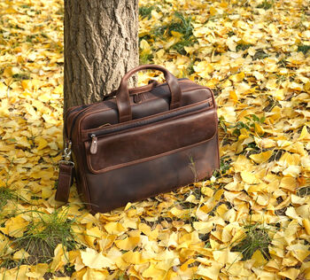 Genuine Leather Laptop Bag, 6 of 12