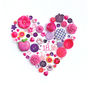 Personalised 18th Birthday Button Heart, thumbnail 2 of 4