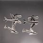 Plane Silver Cufflinks Gift Pilor Airplane, thumbnail 4 of 4