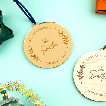 New Baby First Christmas Tree Decoration, 5 of 8