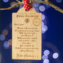 Baby's First Christmas Letter Wooden Tag Decoration, thumbnail 1 of 6