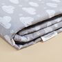 Personalised Grey Cloud Children's Weighted Blanket, thumbnail 7 of 12
