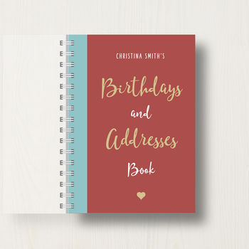 Personalised Birthday And Address Book, 10 of 10