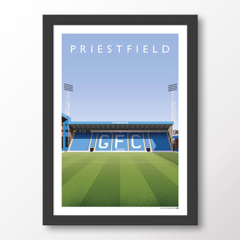 Gillingham Priestfield From The Centre Circle Poster, 6 of 6