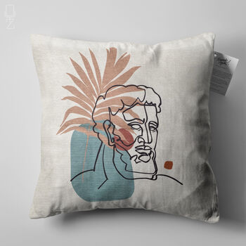 Cushion Cover Ancient Greek Abstract Face Pattern, 5 of 7