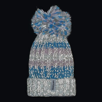 Transgender Colours Fleece Lined Reflective Bobble Hat, 2 of 2