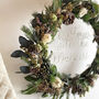 Personalised Fresh, Faux And Dried Christmas Wreath, thumbnail 4 of 7