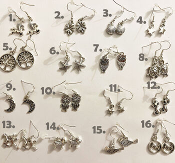 Sterling Silver And Zinc Earrings In Lots Of Designs, 3 of 3