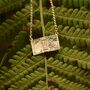 Sterling Silver/ 18ct Gold Plated Open Book Necklace, thumbnail 2 of 5