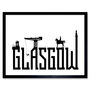 Glasgow City Scotland Landmarks Silhouettes Art Print, thumbnail 1 of 3