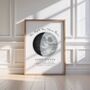 Personalised Night You Were Born Moon Phase Print, thumbnail 2 of 4