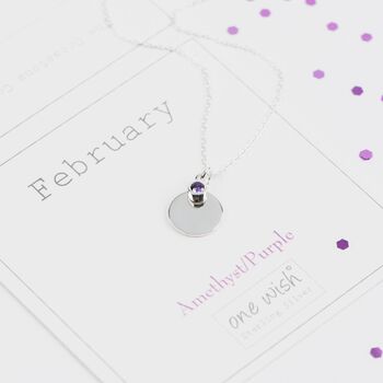 June Birthstone Initial Sterling Silver Necklace, 12 of 12