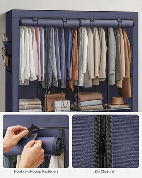Portable Clothes Wardrobe Garment Rack Closet, 4 of 7
