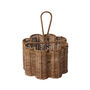 Scalloped Wicker Cutlery Basket, thumbnail 2 of 5