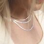 Sterling Silver Herringbone Necklace, thumbnail 5 of 6