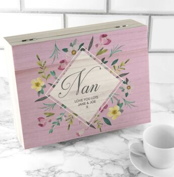 Personalised Botanical Mother's Day Tea Box, 4 of 6