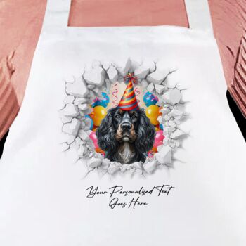 Personalised Sprocker Spaniel Birthday Break Through, 4 of 8