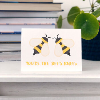Friendship Thanks Card 'You're The Bee's Knees' Card, 2 of 3