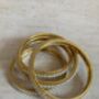 Indian Gold Plated Pearl Bangles Two.Eight, thumbnail 3 of 3