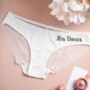 Bridal Wedding Knickers Something Blue Bride Gift, thumbnail 6 of 8