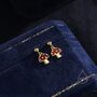 Dangling Mushroom Drop Stud Earrings, thumbnail 3 of 11