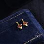 Dangling Mushroom Drop Stud Earrings, thumbnail 3 of 10