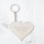 Mother And Family Large Heart Message Keyring, thumbnail 7 of 11