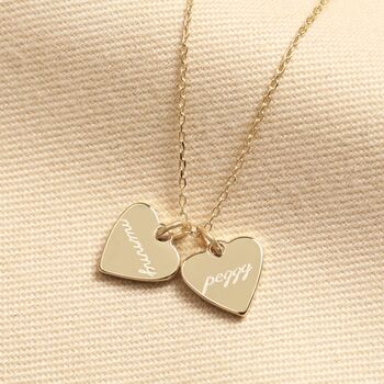 Personalised Family Small Heart Charm Necklace, 2 of 7