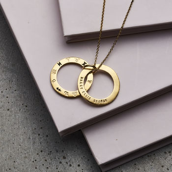 Personalised Secret Zodiac Circle Necklace, 2 of 8
