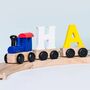 Wooden Letter Name Train, thumbnail 3 of 9