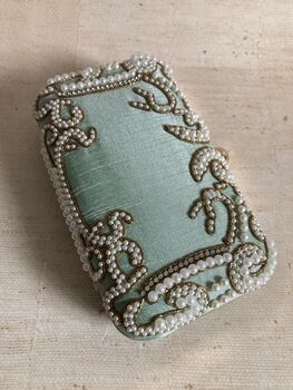 Mint Green Pearl Rectangular Clutch Bag, 5 of 9