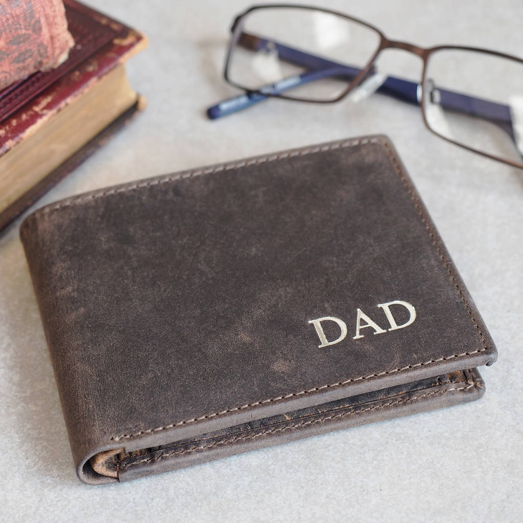 Personalised Handmade Buffalo Men's Leather Wallet, 1 of 10