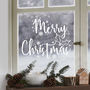 Merry Christmas Re Usable Window Sticker Decoration, thumbnail 1 of 3
