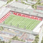 Southampton Fc The Dell Stadium Fine Art Print, thumbnail 2 of 3