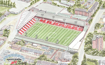 Southampton Fc The Dell Stadium Fine Art Print, 2 of 3