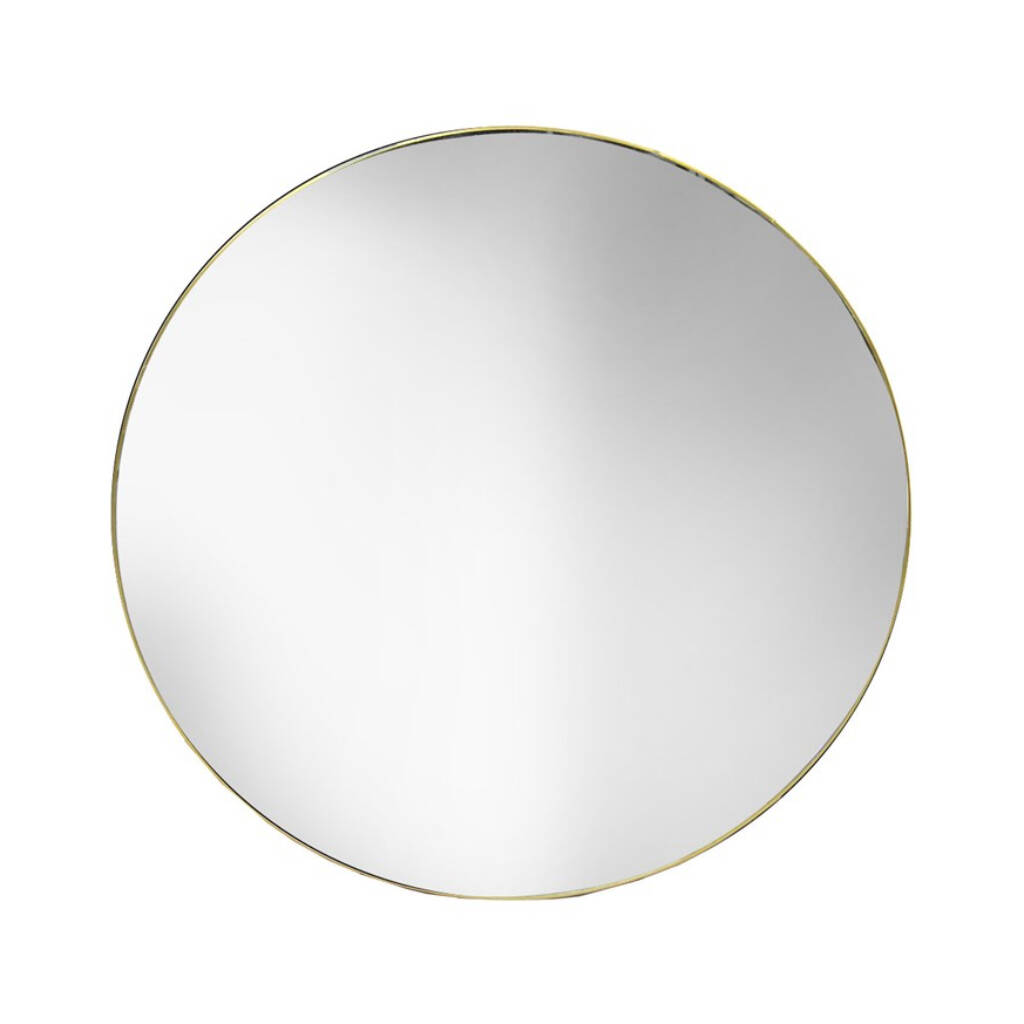 Large Round Antique Brass Mirror By Posh Totty Designs Interiors ...