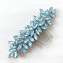 Enya Sky Blue Crystal Hair Comb, thumbnail 1 of 6