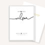 Personalised Mr And Mrs Wedding Print Elegant Keepsake Gift, thumbnail 5 of 7