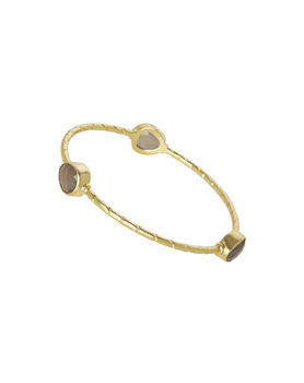 Gold Stackable Bangle With Semi Precious Set Stones, 4 of 5