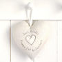 Personalised Hanging Heart Wedding Anniversary Gift, thumbnail 9 of 12