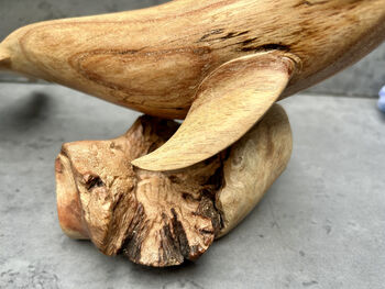 30cm Hand Carved Playful Dolphin Figurine Home Decor, 6 of 12