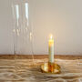 Gold And Glass Candlestick Holder Hurricane Surround, thumbnail 3 of 6
